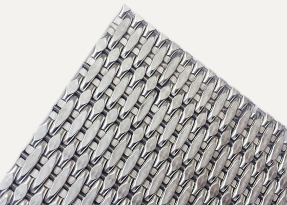 SS304 SS316 Cladding Metal Mesh 3.5mm Thickness Decorative Woven Mesh