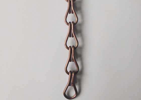 Brown 1.5mm Light Weight Aluminium Fly Screen Chains Decorative Assorted Colors