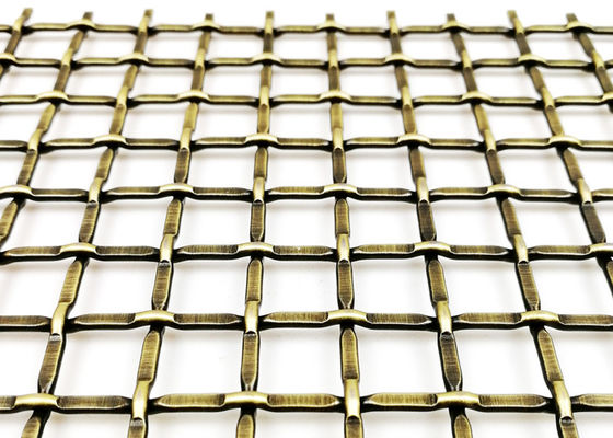 Antirust 4mm Antique Brass Decorative Wire Grill For Cabinets