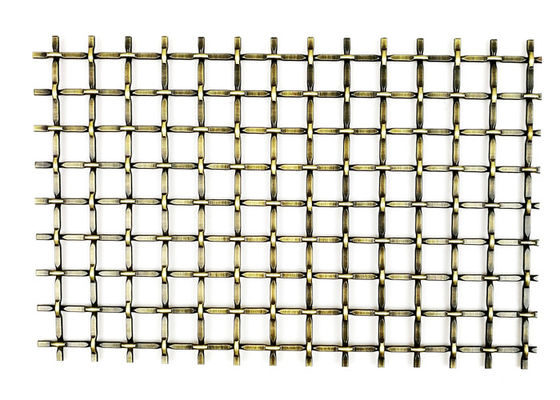 Antirust 4mm Antique Brass Decorative Wire Grill For Cabinets