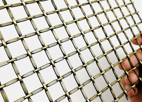 Antirust 4mm Antique Brass Decorative Wire Grill For Cabinets