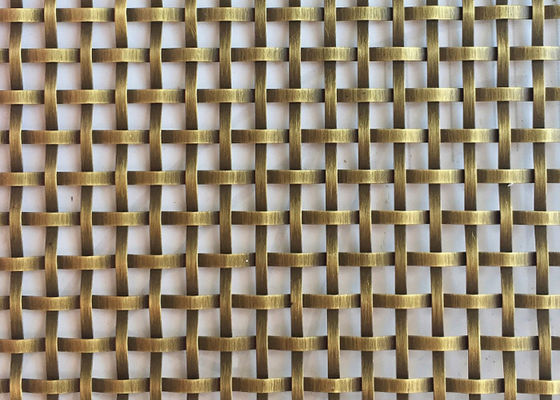 Square Hole Protective 30mx1m Wire Mesh Grilles For Decoration