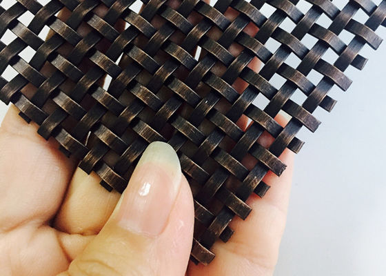 Polished Stainless Steel Panels Decorative Wire Mesh Grilles 0.5-2mm Thickness Silver Color