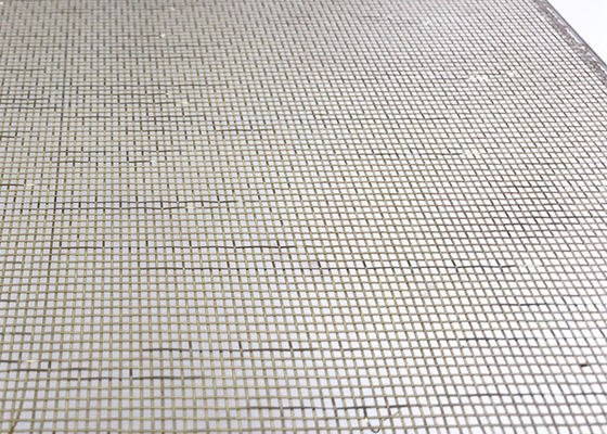Copper Glass Laminated Wire Mesh Metal Fabric For Art Glass