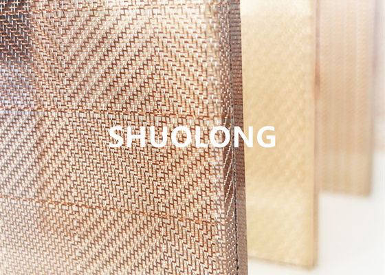 High Temperature Resistant Laminated Glass Wire Mesh Customized Size