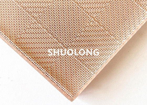 High Temperature Resistant Laminated Glass Wire Mesh Customized Size
