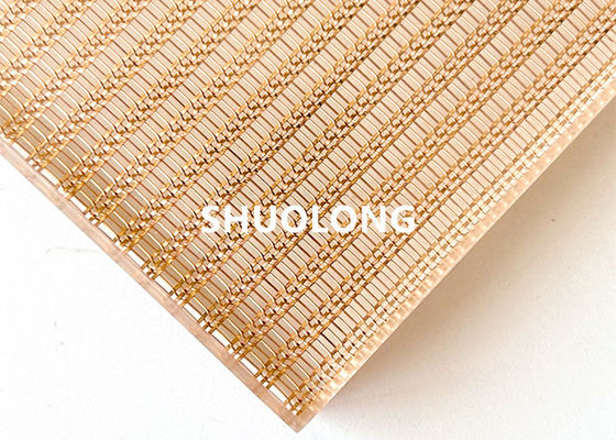 Fine Bronze Decorative Architectural Mesh For Laminated Glass