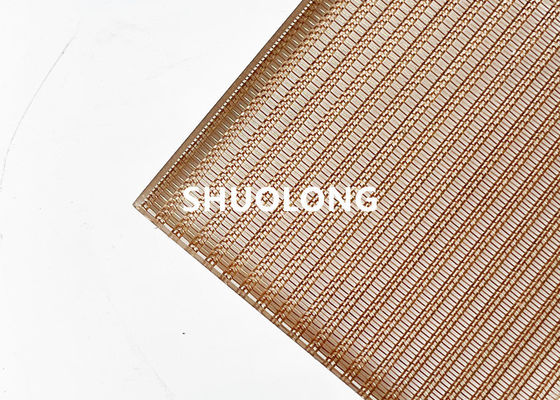 Fine Bronze Decorative Architectural Mesh For Laminated Glass