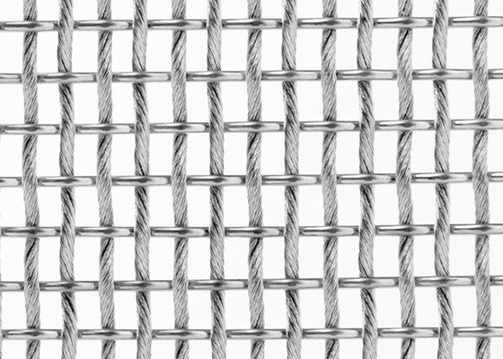 SS316L Flexible Architectural Metal Mesh Fabric For Sun Protection Facades