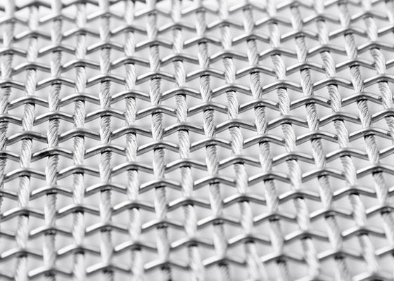 SS316L Flexible Architectural Metal Mesh Fabric For Sun Protection Facades