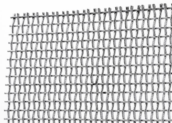 SS316L Flexible Architectural Metal Mesh Fabric For Sun Protection Facades