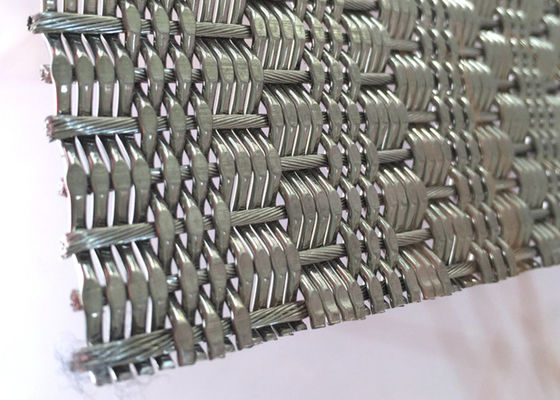 Stainless Steel Flexible Decorative Metal Mesh For Wall Coverings