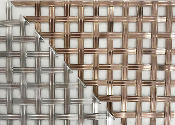 Plain Weave Architectural Wire Mesh Panels 0.8mm Diameter
