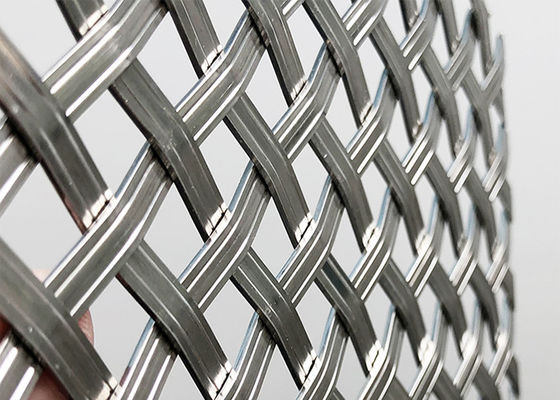 Plain Weave Architectural Wire Mesh Panels 0.8mm Diameter