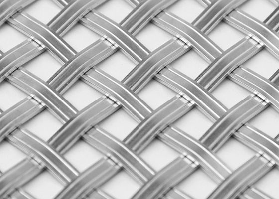 Painting 30m X 0.5m Stainless Steel Architectural Mesh Wooden Box / Carton Packing