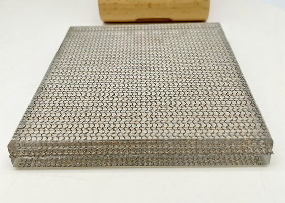 Customized Glass Laminated Wire Mesh High Temperature Resistance