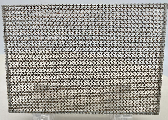 Customized Glass Laminated Wire Mesh High Temperature Resistance