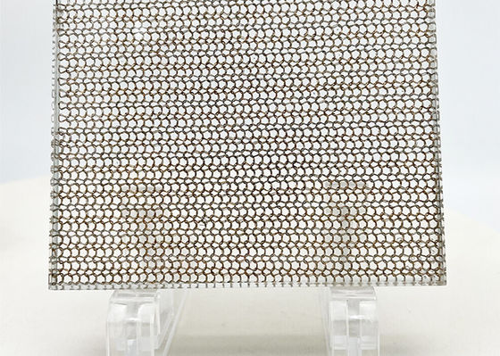 Customized Glass Laminated Wire Mesh High Temperature Resistance