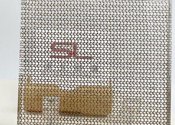 Customized Glass Laminated Wire Mesh High Temperature Resistance
