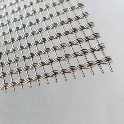 Wire 0.2mm Mesh Glass Laminated Metal Fabrics For Laminated Glass Applications