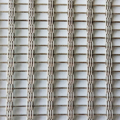 Wire 0.2mm Mesh Glass Laminated Metal Fabrics For Laminated Glass Applications