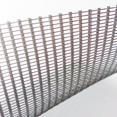 Wire 0.2mm Mesh Glass Laminated Metal Fabrics For Laminated Glass Applications