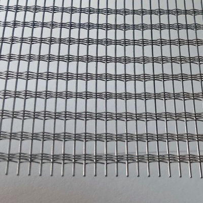 Wire 0.2mm Mesh Glass Laminated Metal Fabrics For Laminated Glass Applications
