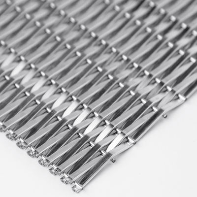 Stainless 30m-100m Decorative Steel Mesh Polishing Surface Treatment