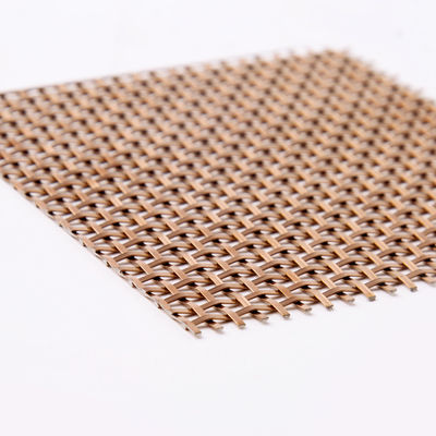 Aluminum Plain Weave Decorative Copper Mesh Durable In Space Dividers