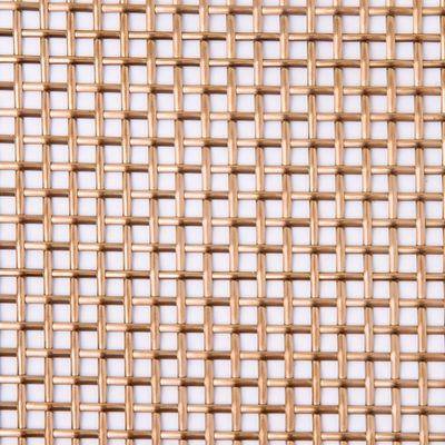 Aluminum Plain Weave Decorative Copper Mesh Durable In Space Dividers
