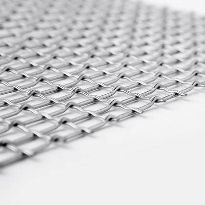 Customized Width Thickness Architectural Woven Wire Mesh Polishing Surface Treatment
