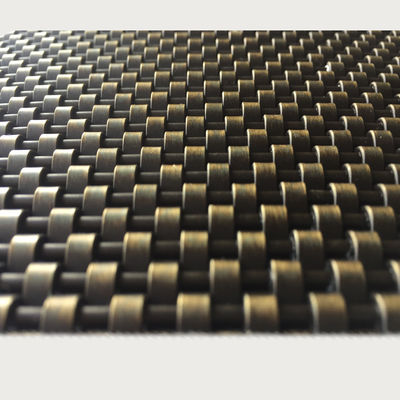 Corrosion Resistant Woven Wire Mesh Panels Steel Rectangle Nickel Plating