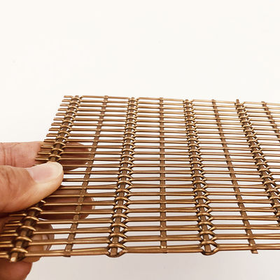 High Strength Woven Brass Wire Mesh Panels Zinc Plating