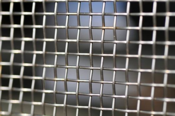 Rectangle Steel Anticorrosion Woven Wire Mesh Panels Polishing Surface Treatment