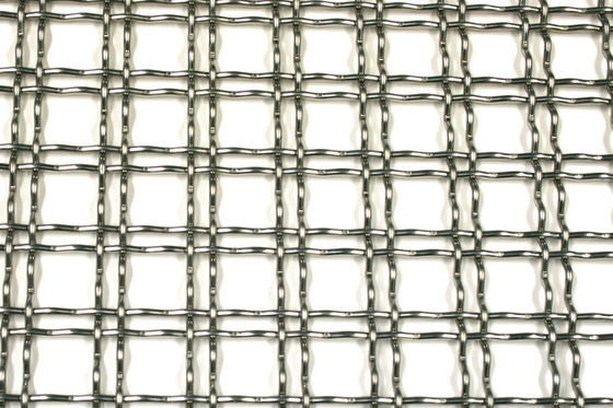 Rectangle Steel Anticorrosion Woven Wire Mesh Panels Polishing Surface Treatment