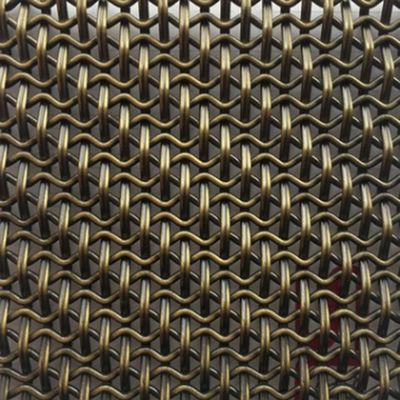 Galvanized Steel Woven Metal Panels 0.5mm-6mm Wire Diameter