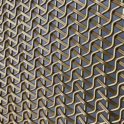 Galvanized Steel Woven Metal Panels 0.5mm-6mm Wire Diameter