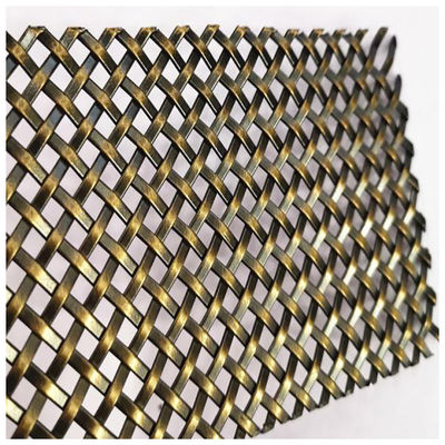 Anodizing Twill Weave Woven Mesh Panels Fire Resistance