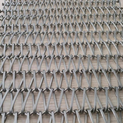 Versatile Metal Spiral Mesh Facade Decoration For Industrial