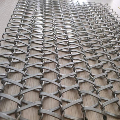 0.5mm-2.0mm Wire Diameter Spiral Wire Mesh With SGS Certificate / Width 0.5m-2.0m