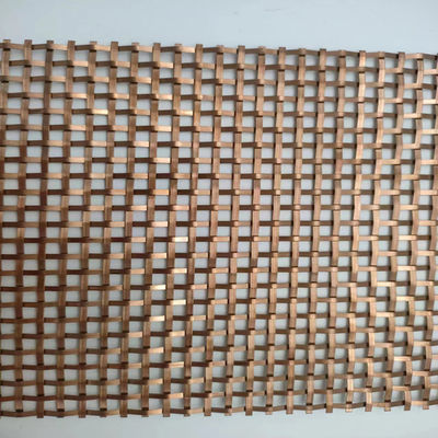 Exquisite Brass Interior Metal Mesh For Room Divider Design