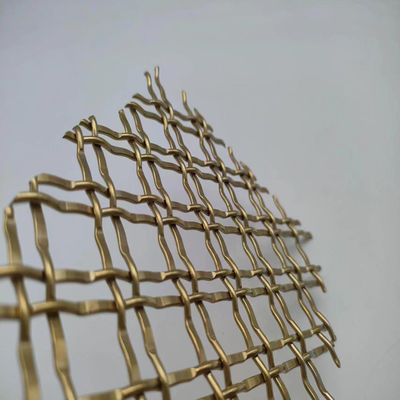 400 Mesh Pvd Gold Decorative Metal Mesh For Commercial Applications