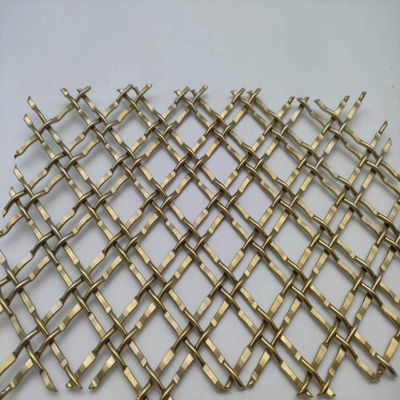 400 Mesh Pvd Gold Decorative Metal Mesh For Commercial Applications