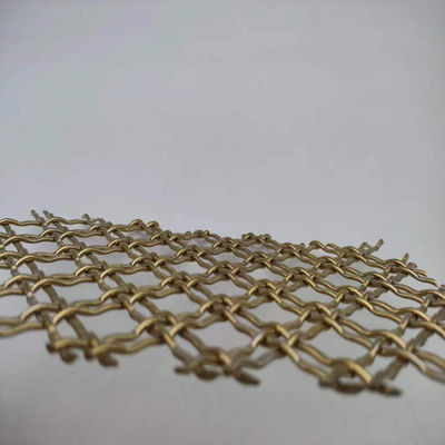 400 Mesh Pvd Gold Decorative Metal Mesh For Commercial Applications