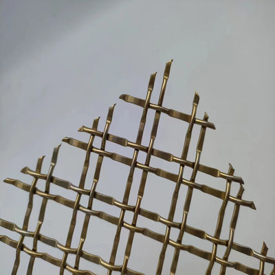 400 Mesh Pvd Gold Decorative Metal Mesh For Commercial Applications