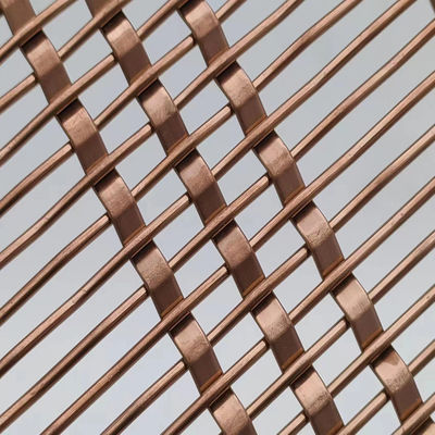 Brass Color Steel Wire Decorative Wire Mesh Screen Pvc Coated