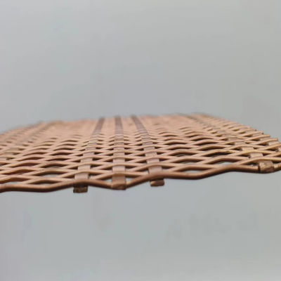 Brass Color Steel Wire Decorative Wire Mesh Screen Pvc Coated