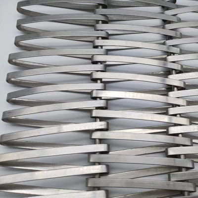 Stainless Steel 0.5mm Helical Wire Mesh For Partition Curtain