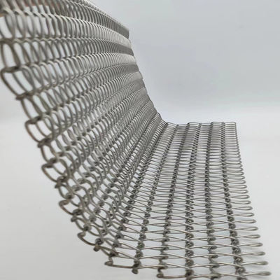 Customized Color Steel Spiral Wire Mesh Length 1m-50m For Decorative