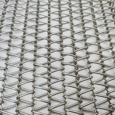 Interlocked Spiral Wire Mesh Size 2mm-20mm Customized Color Stainless Steel